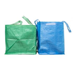 Blue and Green Reusable Recycling bags